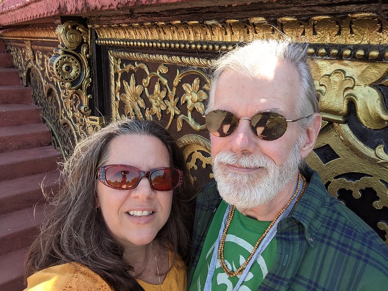 Claudia and Brian at New Vrindaban